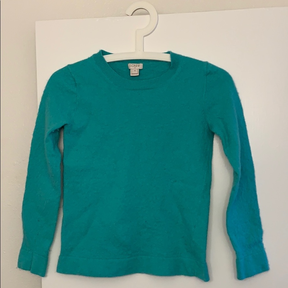JCrew Teal Cotton Sweater